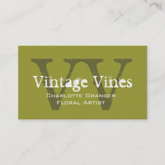 Monogramas de la tarjeta de visita de Personalizab