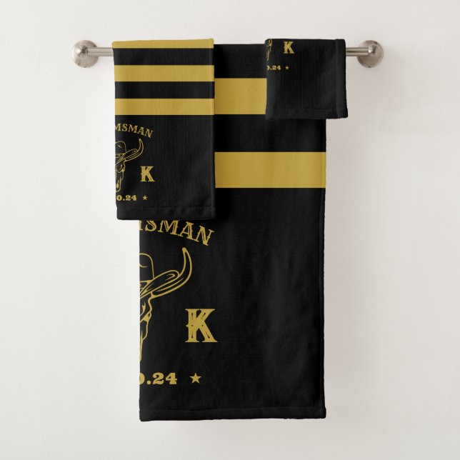 Monogramas personalizados salvajes de Cowboy occid (In situ)