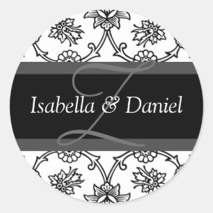 Monogramas Z Para Sellos De Invitación De Boda