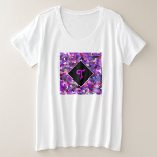Monogramed Confetti Purple