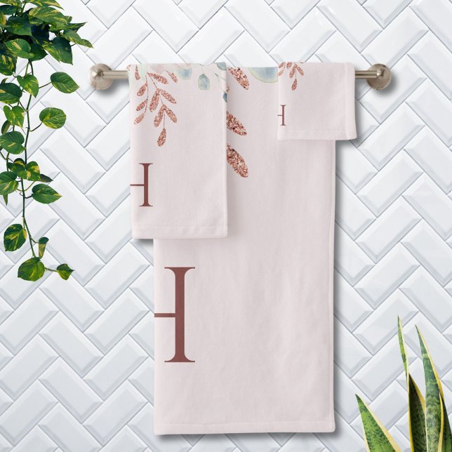 Monogramed Eleged Rosa Rosa Peony Floral (In situ)