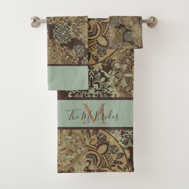 Monogrammed Boho Moody Mandalas (In situ)