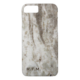 Monogrammed Pearl Granite iPhone 7 Funda