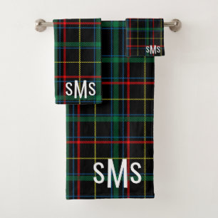 Monogrammed Tartan Plaid