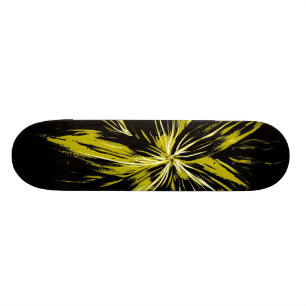 Monopatín amarillo del rayo