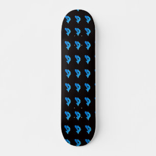 monopatín azul de las sirenas