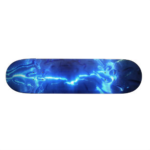 Monopatín azul eléctrico