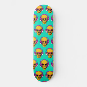 Monopatín - Calavera Pop Art