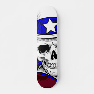 Monopatín - Calavera Tatuaje con Gorra