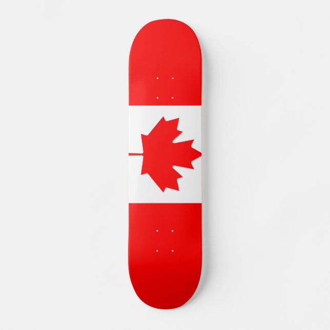 Monopatín canadiense de la bandera (Anverso)