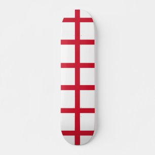 Monopatín con bandera de Inglaterra