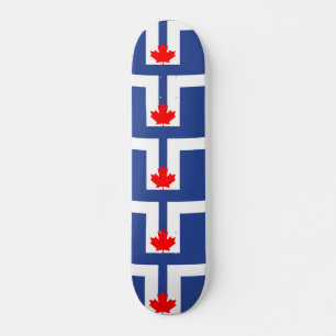 Monopatín con bandera de Toronto, Canadá