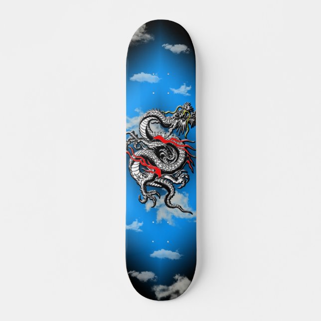 Monopatín con diseño de la serpiente (Anverso )