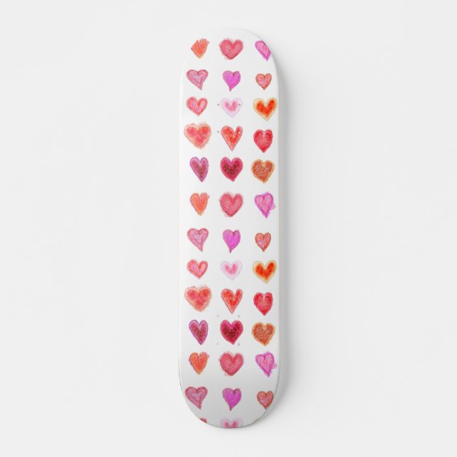 Monopatín de corazones pequeños (Anverso )