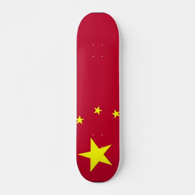 Monopatín de la bandera de China (Anverso )