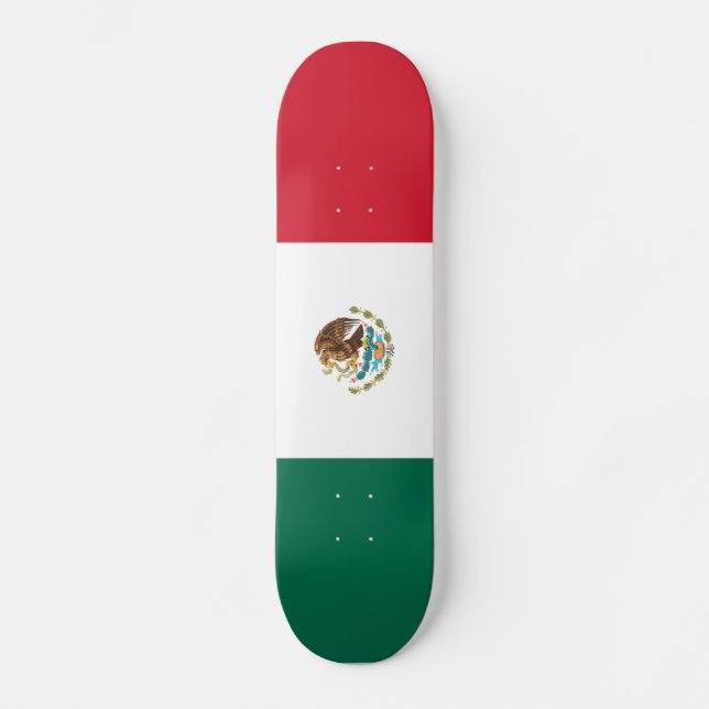 Monopatín de la bandera mexicana (Anverso)