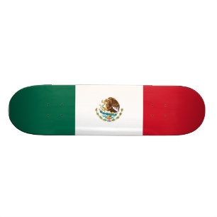 Monopatín de la bandera mexicana