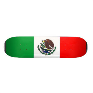 Monopatín de la bandera mexicana