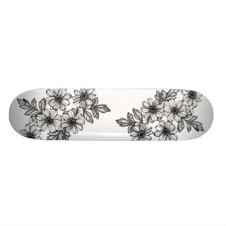 Monopatín de la flor de Dotwork