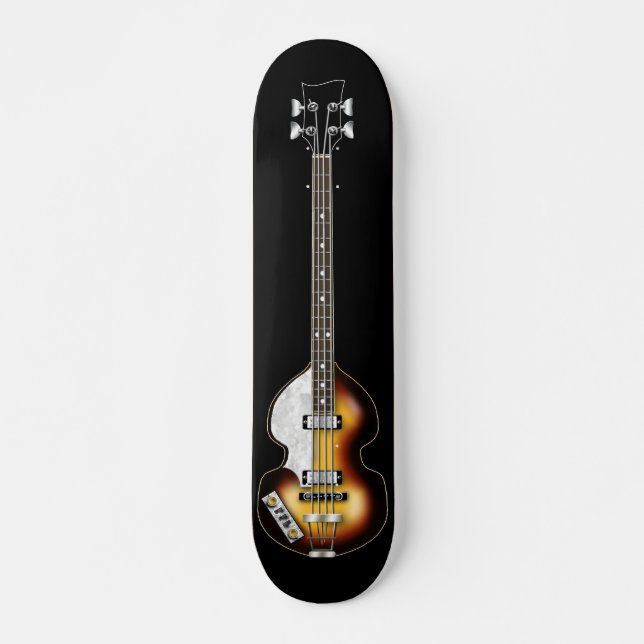 Monopatín de la guitarra baja del violín (Anverso )