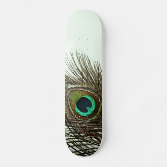 Monopatín de la pluma del pavo real (Anverso)