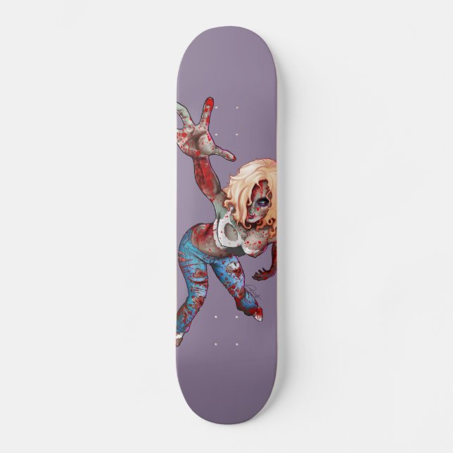 Monopatín del chica del zombi (Anverso)