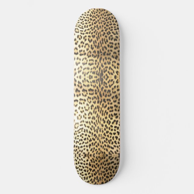Monopatín del estampado leopardo (Anverso)