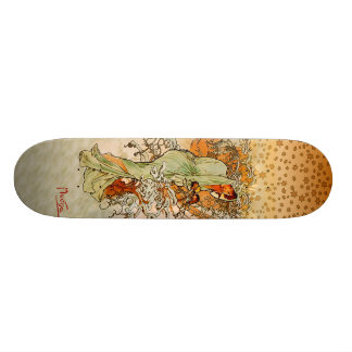Monopatín del invierno de Alfons Mucha