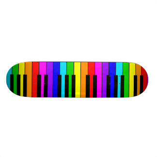 Monopatín del piano del arco iris