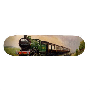 Monopatín del tren del vapor