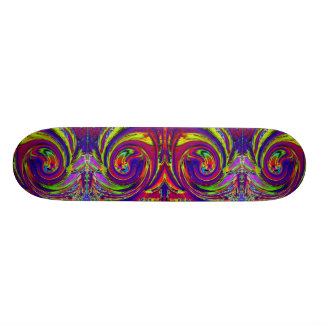 Monopatín fresco de los remolinos de Psycedelic