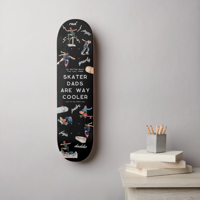 Monopatín | Los papás skaters son mucho más genial (Arte de la pared)