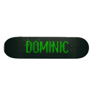 Monopatín negro y verde del monstruo