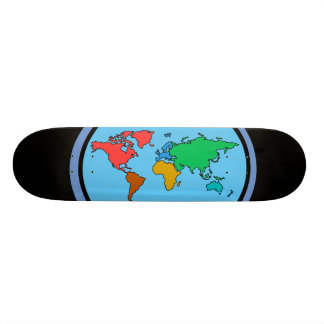 Monopatín plano de la tierra