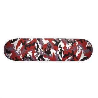 Monopatín rojo de encargo de Camo