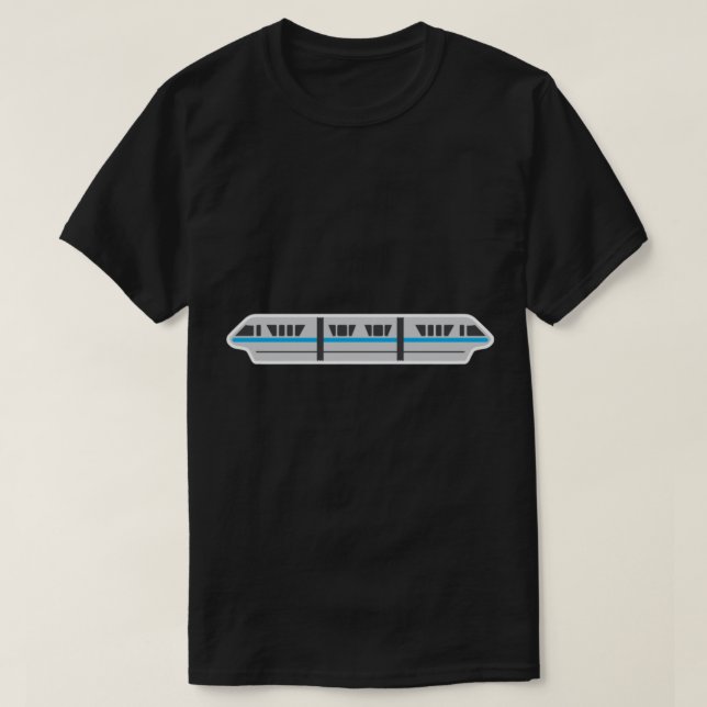 MONORAIL - Camiseta esencial VERDE AZULADA (Diseño del anverso)