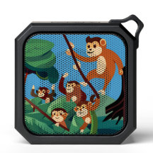 Monos - Altavoz Bluetooth de agua negra