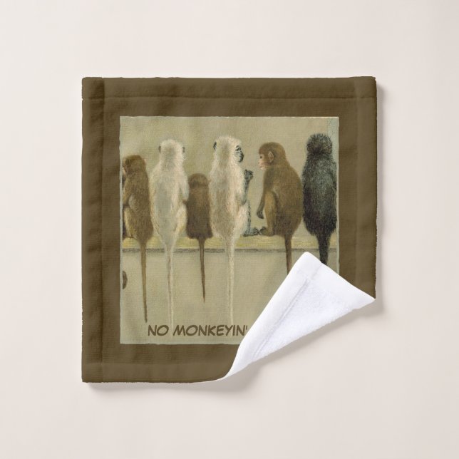 Monos Cumpleaños Comercial Del Grupo Personalizado (Toallita)