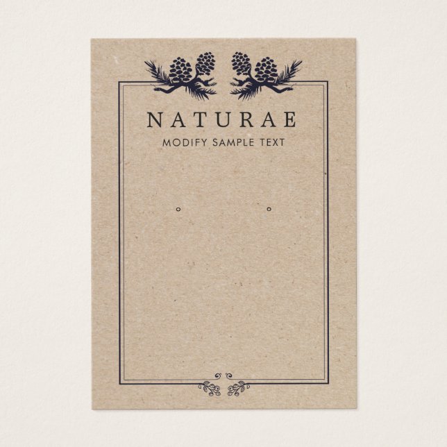 Monos de Kraft Rústico Pine Que Consiguen La Panta (Frente)