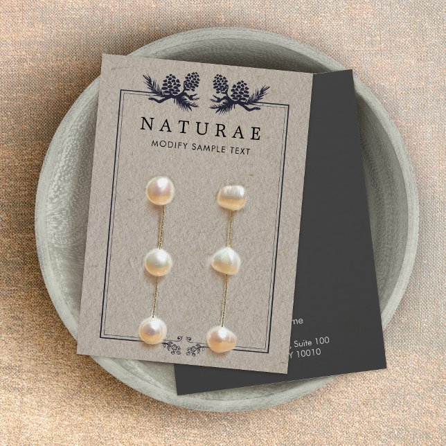 Monos de Kraft Rústico Pine Que Consiguen La Panta (earthy kraft earring displ
ay holder)