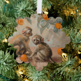 Monos - Decoración de tarjetas de papel