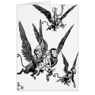 Monos del vuelo de mago de Oz