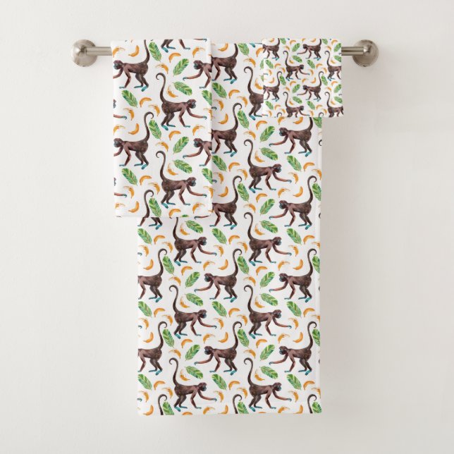 Monos dulces que hacen juegos malabares plátanos (In situ)