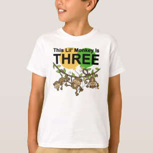 Monos que cambian camisetas y regalos de tercer cu