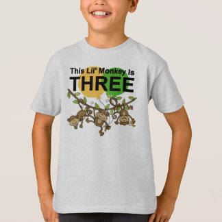 Monos que cambian camisetas y regalos de tercer cu