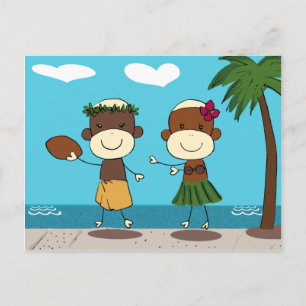 Monos Que Disfrutan De Vacaciones En Postales De H