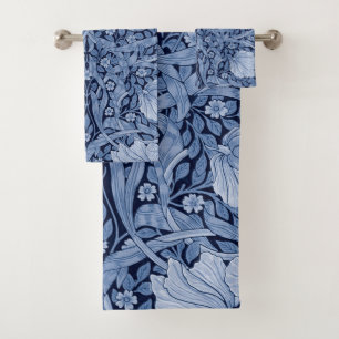 Monotona azul impernel. William Morris