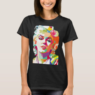 Monroe Pop Art Colorido Imprimir camiseta 