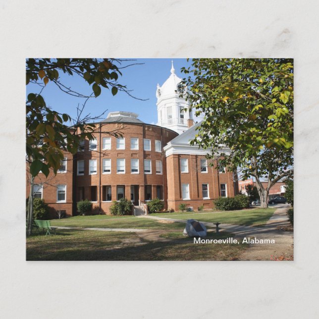 Monroeville, tarjeta postal de Alabama (Anverso)