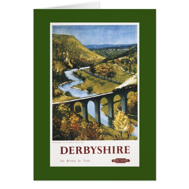 Monsal Dale, tren y viaducto (Frente)